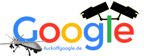 Fuck off Google spy sticker/poster #3